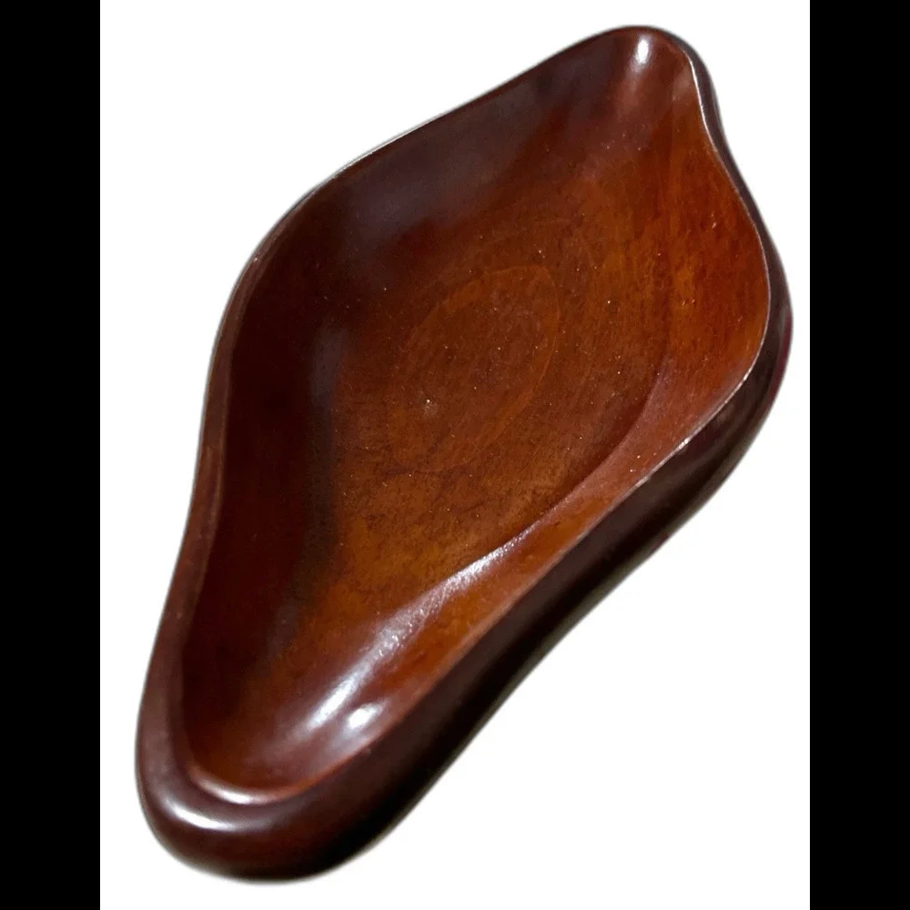 Caribcraft Mahogany Wood Serving Trays Set of 4 Handmade Haiti Mid Century MCM